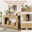 47" Farmhouse Wood Console Table With Drawer And Storage Shelves For Entryway-1592482725