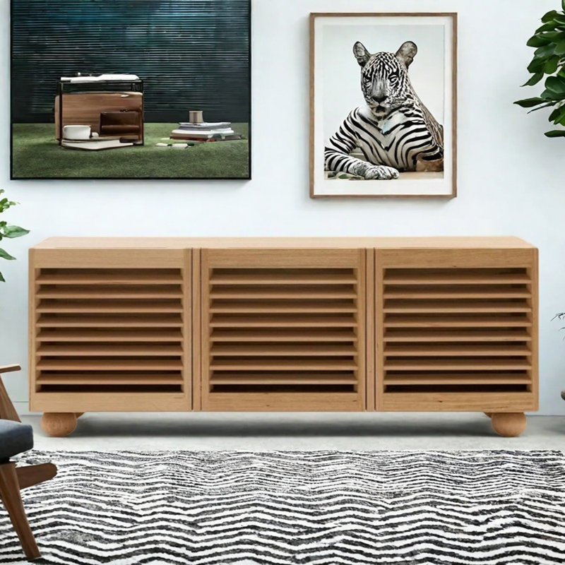 High-Quality Home Sideboard, Burlywood, 29.53" H x 86.61" W x 19.69" D