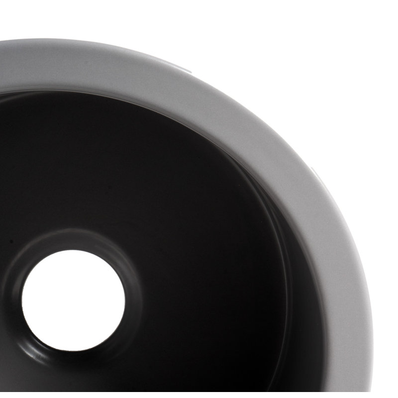 Évier de cuisine encastrable L 18 po x l 18 po, Gris mat