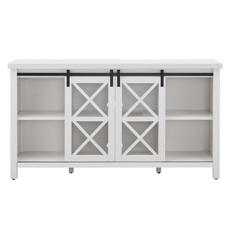 Darren Unfinished TV Stand for TVs up to 65", White