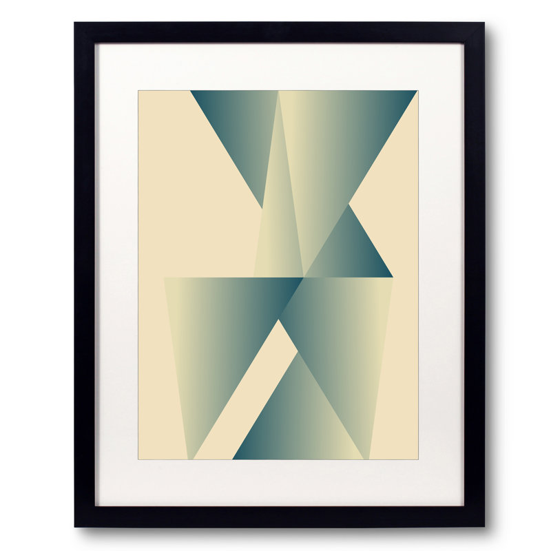 Abstract Composition 792 Print by Angel Estevez, Black Framed Paper, 30" H x 24" W