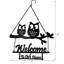 Décoration murale en métal «Owls»