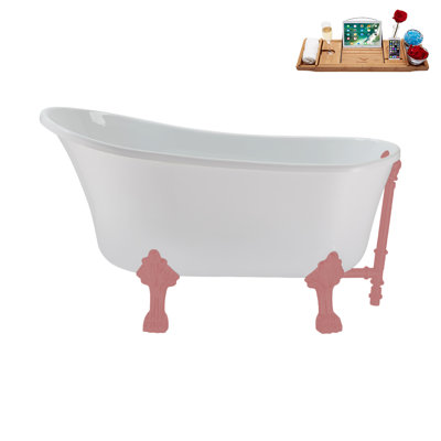 51.2'' x 25.6'' Soaking Acrylic Bathtub