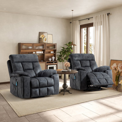 42.7" W Electric Lift Assist Massage Recliner