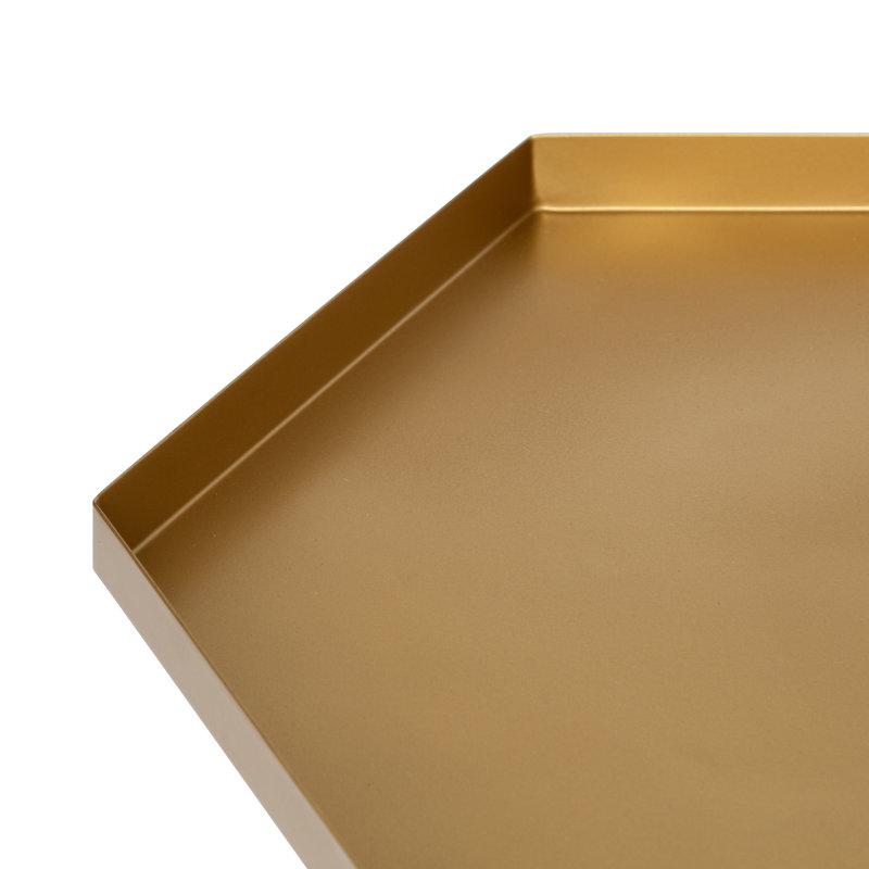 Alfie End Table, Gold, Gold