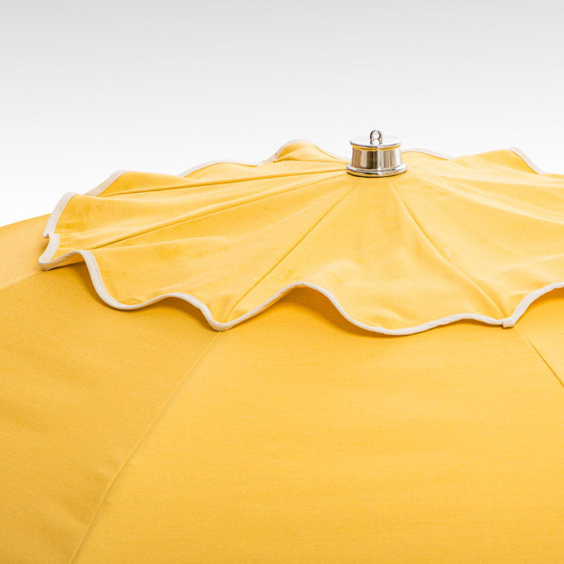 Patio 90'' W Umbrella, Yellow/White