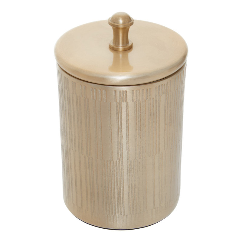 Strout Metal Jar, Gold