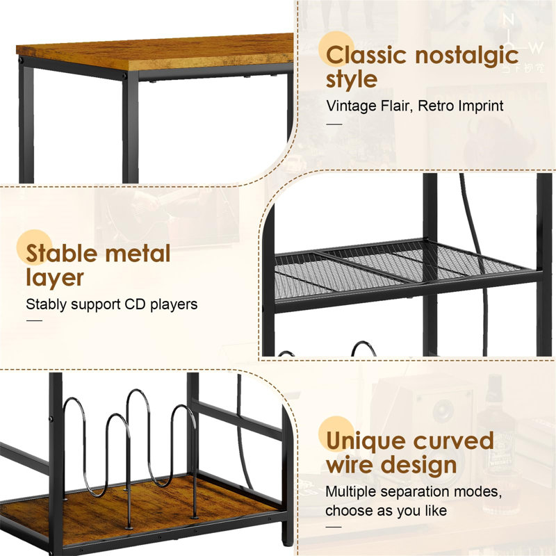 93cm H Media Shelves