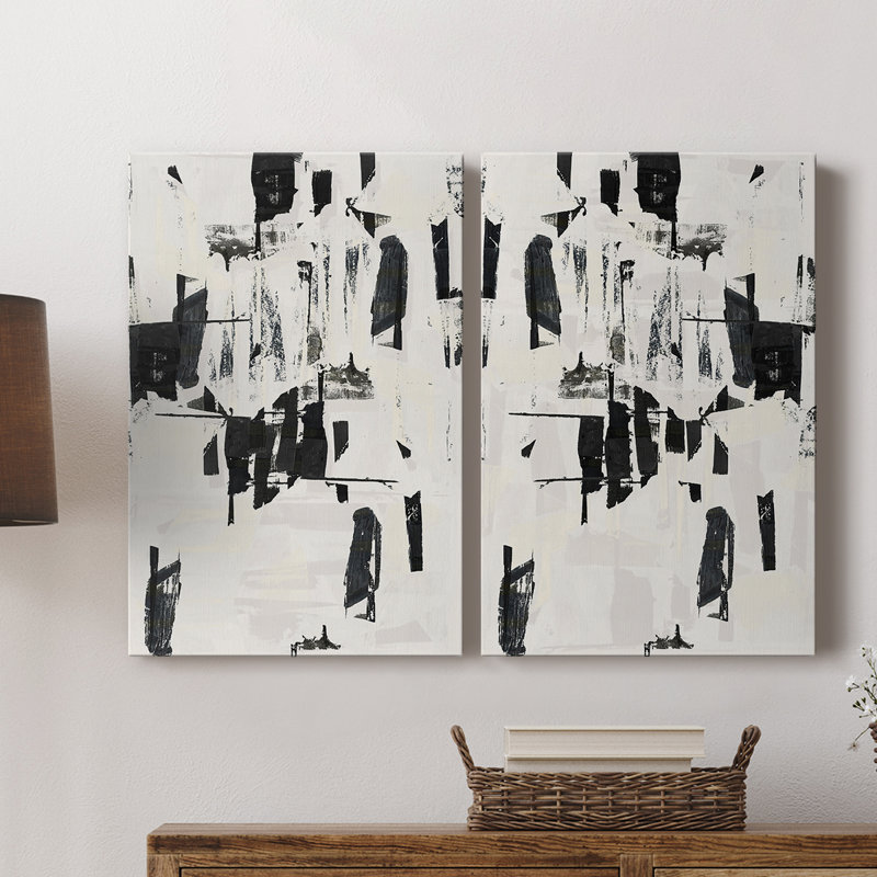 Carreaux et textures abstraites sur toile V-Premium Gallery - Toile prête à accrocher