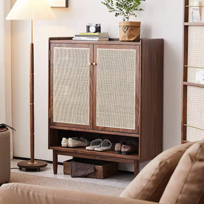 Retro style home storage shoe cabinet