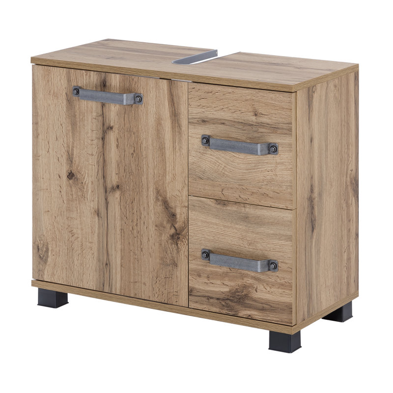 Milan Bathroom Storage Cabinet, Natural colour