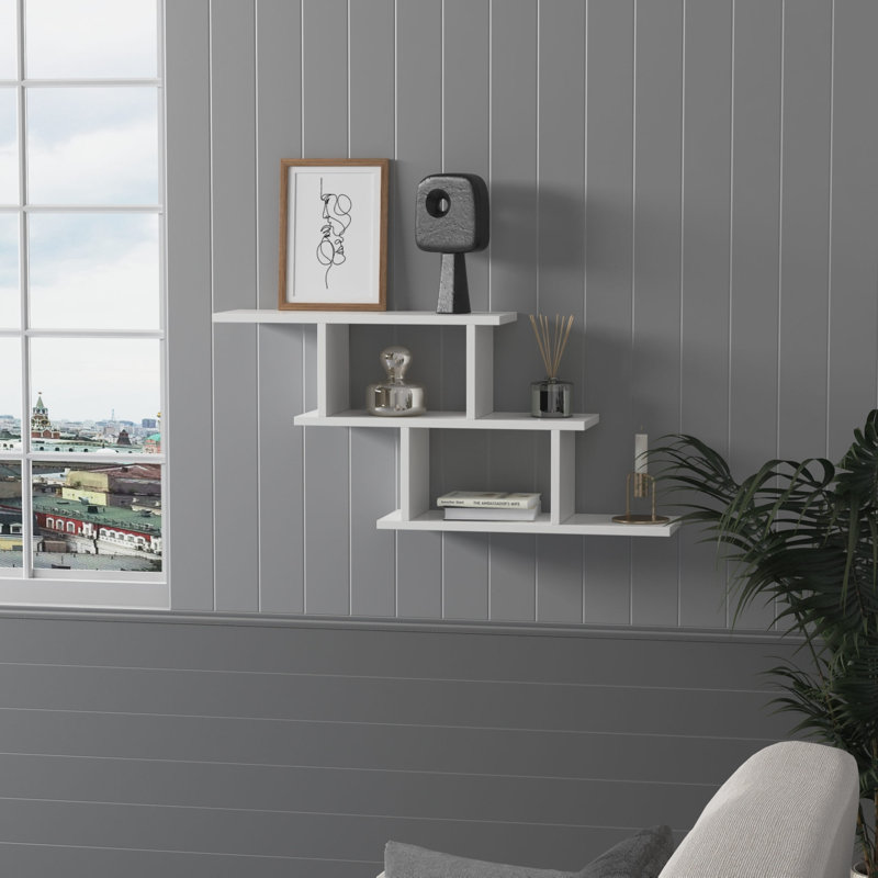 Jamilla 3 Piece Accent Shelf, White
