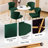 4 Piece Modern Tufted Velvet Wingback Side Chair with Metal Legs-1387794426