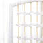 Paravent 3 panneaux pliable, écran d'intimité 5,6 pi, cloison en fibre blanche pour la maison, le bureau, élégant et polyvalent