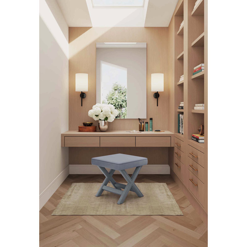Banc d'appoint Mid-Century moderne pour la maison, Gris