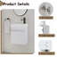 Meuble-lavabo flottant mural de 18 po, lavabo mural en résine blanche, porte à fermeture en douceur | Idée cadeau-390414510