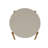 Gales 47" Mid-Century Modern Round Solid Wood Dining Table in Greige-1877866651