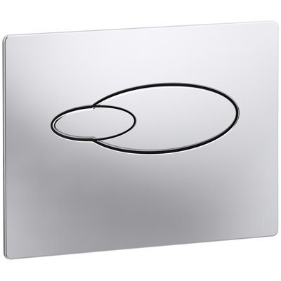 Droplet Flush Actuator Plate For 2" x 4" In-Wall Tank and Carrier System