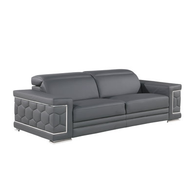 Charliee Genuine Leather Sofa