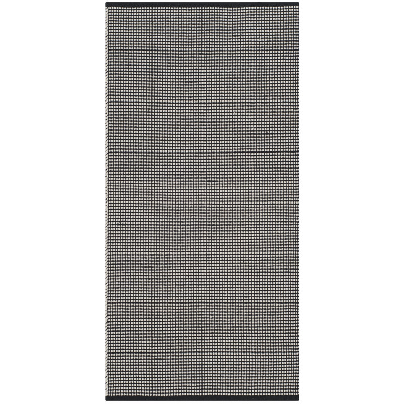Cayman Hand Woven Cotton Geometric Rug, Runner 2'3" x 6'