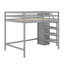 Lit mezzanine double avec garde-robe et escalier-1794042569