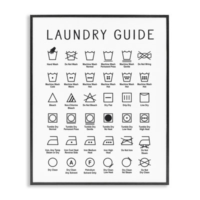 Guide de nettoyage Minimal Laundry Guide