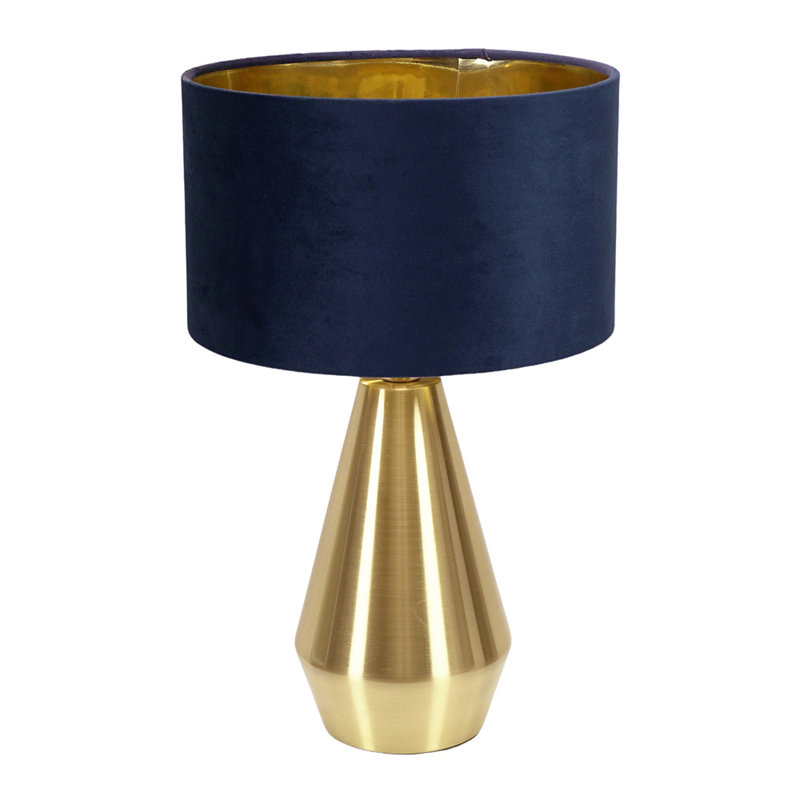 Alamar Metal Table Lamp, Yes, Gold, Blue
