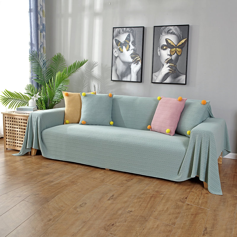 Polyacrylonitrile Box Cushion Loveseat Slipcover