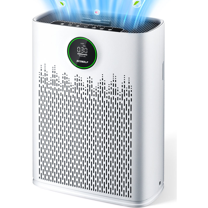 COSELF Air Purifier for Large Room up to 1295 Sq.Ft - 2X-Power Filtration, 99.97% Particle Removal, Smart Air Quality Sensor, Quiet Sleep Mode