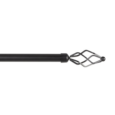 Tringle à rideaux simple réglable 36 "à 72" 1 "Exclusive Home