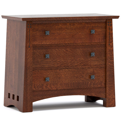 Highlands 3 - Drawer Solid Wood Nightstand