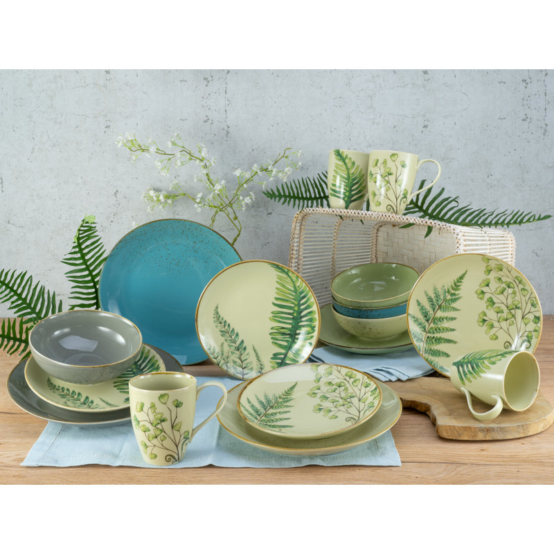 NATURE COLLECTION 16 Piece Dinnerware Set, Service for 4