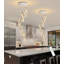 Lustre moderne 5 lumières DEL en acrylique à intensité variable argent-1676519672-1676519677-1676519686