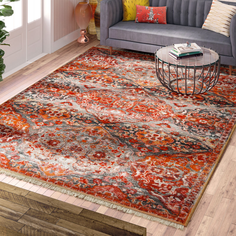 Ehtan Vintage Persian Performance Oriental Rug, Rectangle 6' x 9'