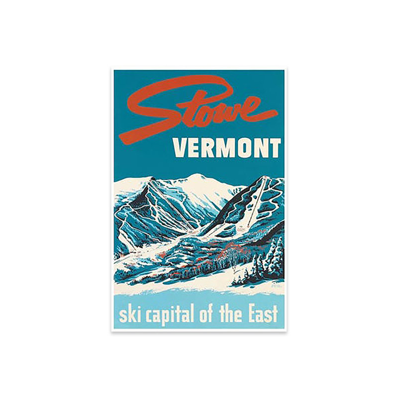 Stowe, Vermont: Capitale du ski de l'est - impression sans cadre
