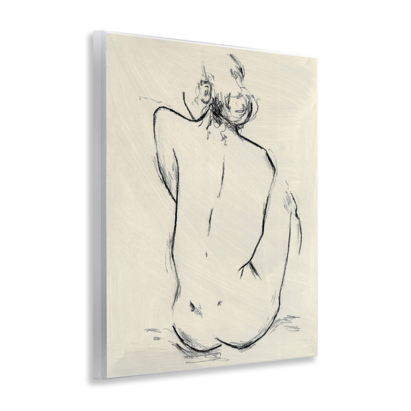 Nude Sitting Study Wall Plaque, design by Chloe Elliot