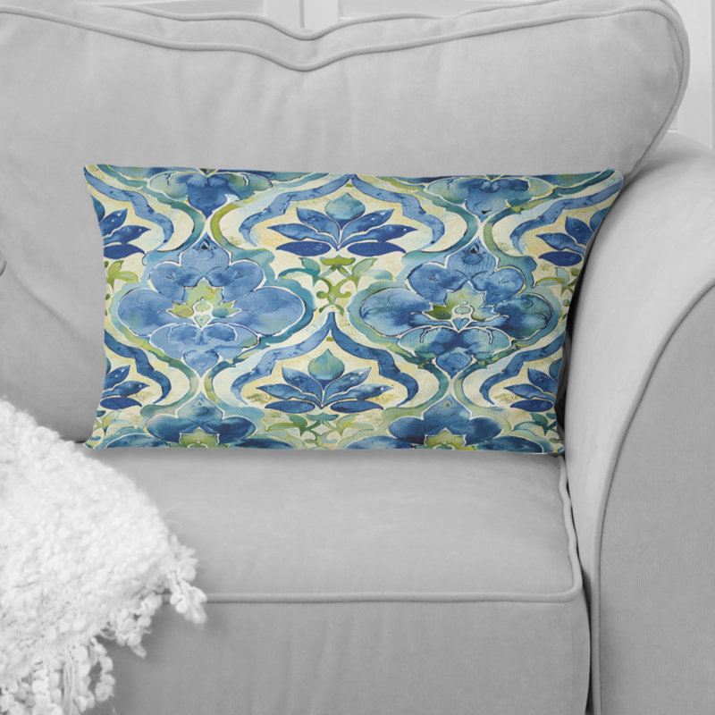 Coussin lombaire bleu