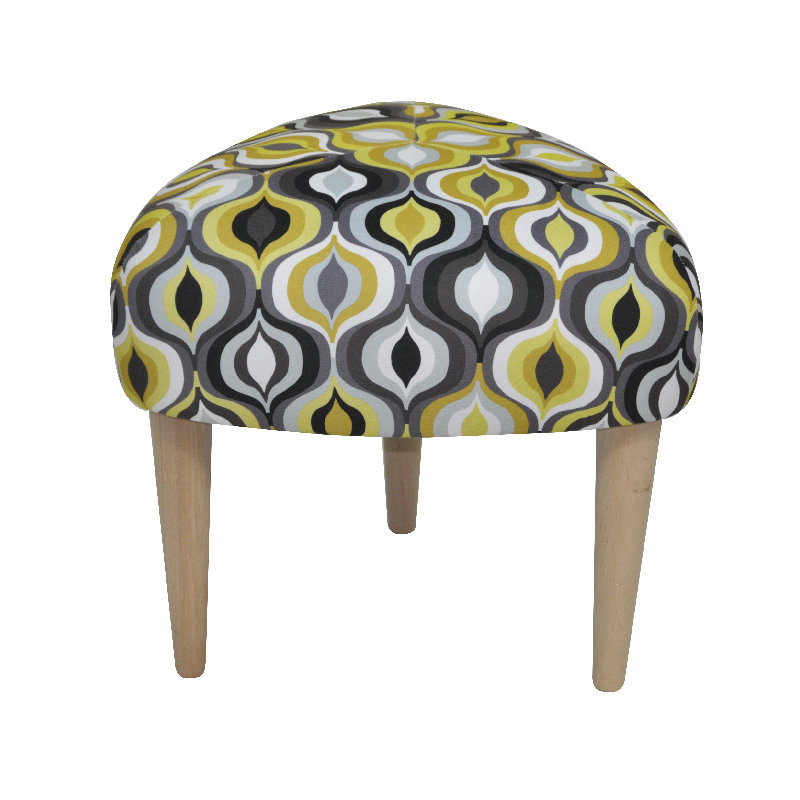 Solid + Manufactured Wood Accent Stool, Yellow