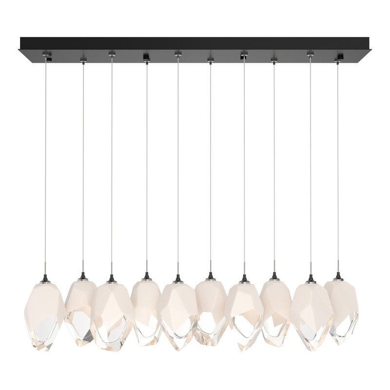 Chrysalis Kitchen Island Geometric Pendant, White, 15" - 80", Ink