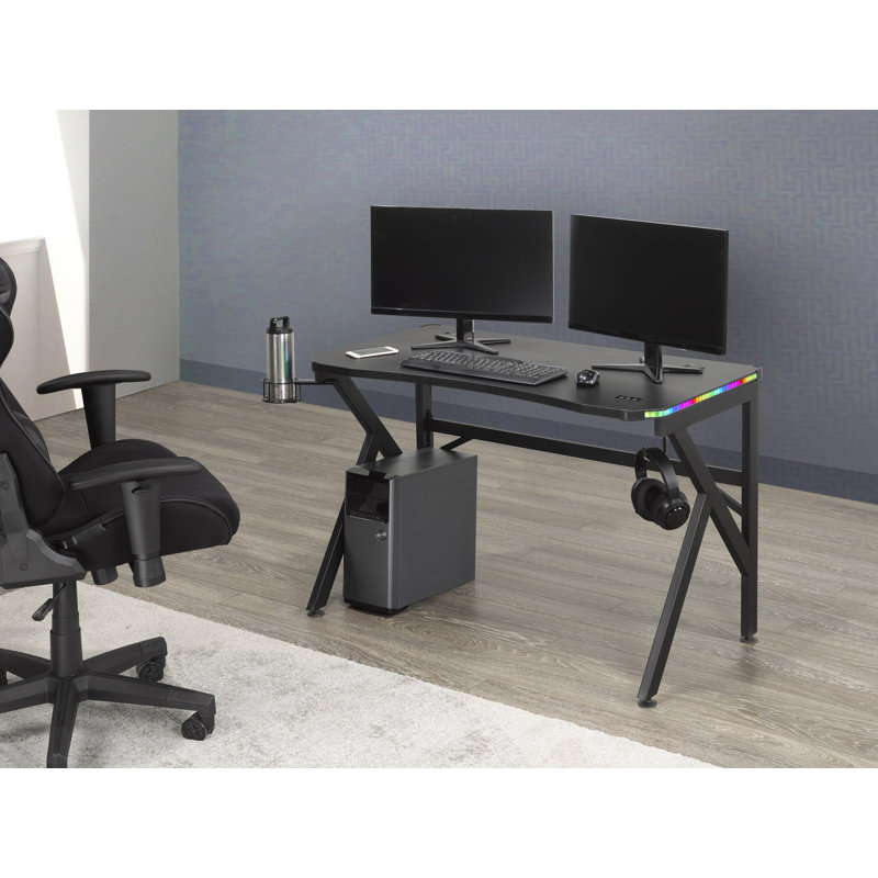 Bureau de jeu Amazen Pepita, noir