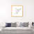Toile avec cadre en bois beige