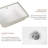 Rectangular Undermount Bathroom Sink Vessel Sink with Overflow, White Ceramic Lavatory Basin