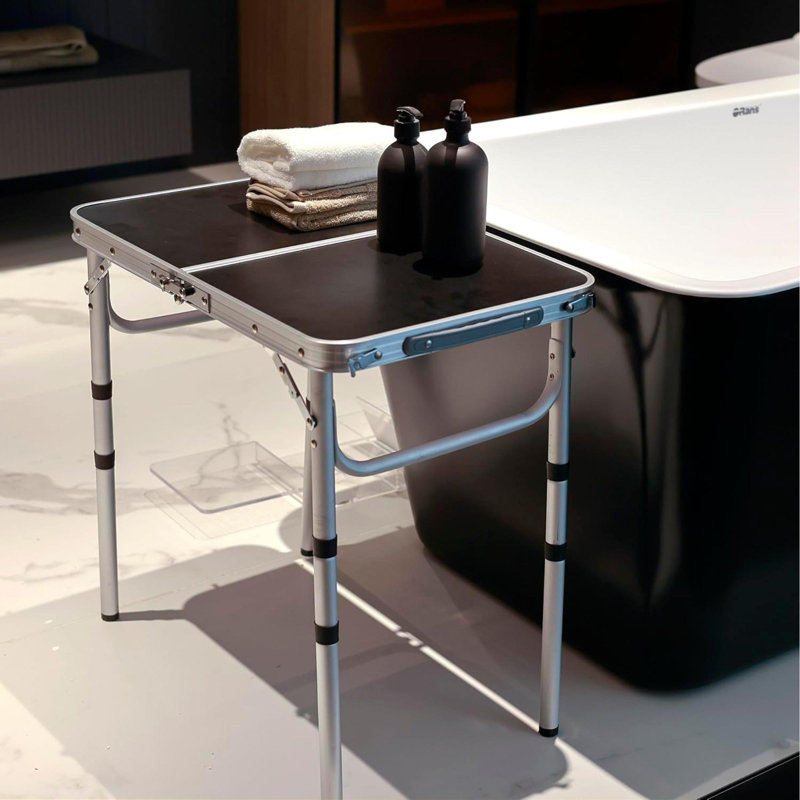 Table de camping portable, table pliante en aluminium réglable, légère et compacte, table de pique-nique extérieure pour le camping, la randonnée, la plage, le barbecue, les voyages