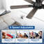 Ventilateur de plafond encastré noir mat Trerise-973154036-973154037
