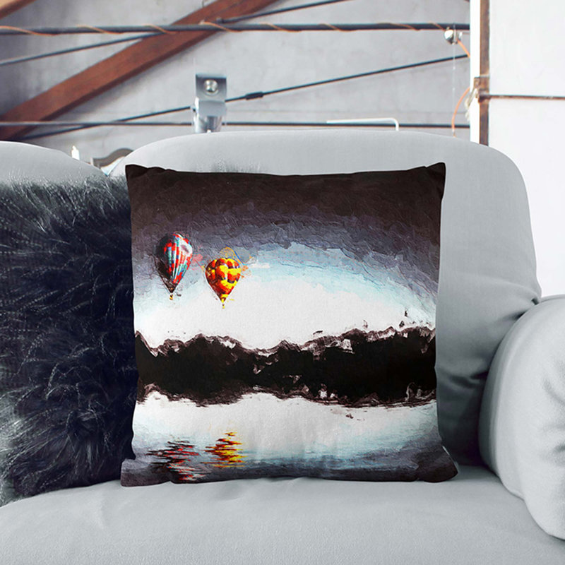 Square Throw Cushion, 40cm H x 40cm W x 15cm D