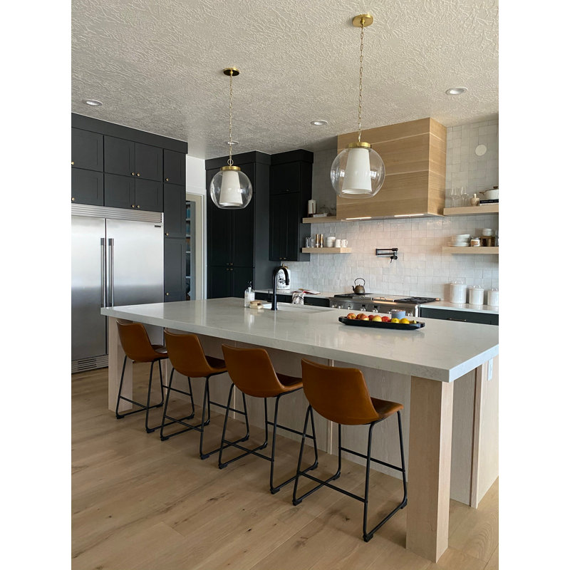 Dunwell 1 - Light Single Pendant, Aged Brass, 16.5" H x 15" W x 15" D