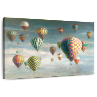 Montgolfières Mehar avec rose