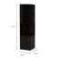 Armoire de coin Syrah avec deux portes, trois tablettes ouvertes et porte-bouteilles-789508107