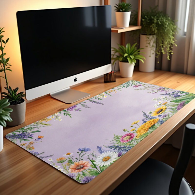 Polyester Desk Pad, 14.4x12.1