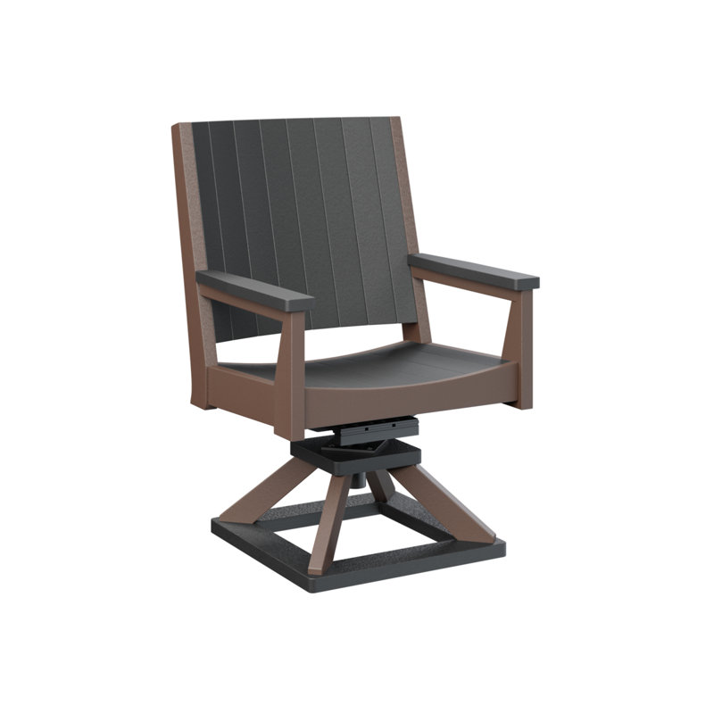Mayhew Outdoor Dining Armchair, Black/Chocolate Brown